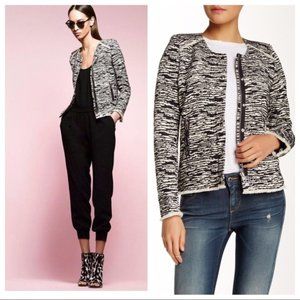 IRO Black and White Textured Jacket